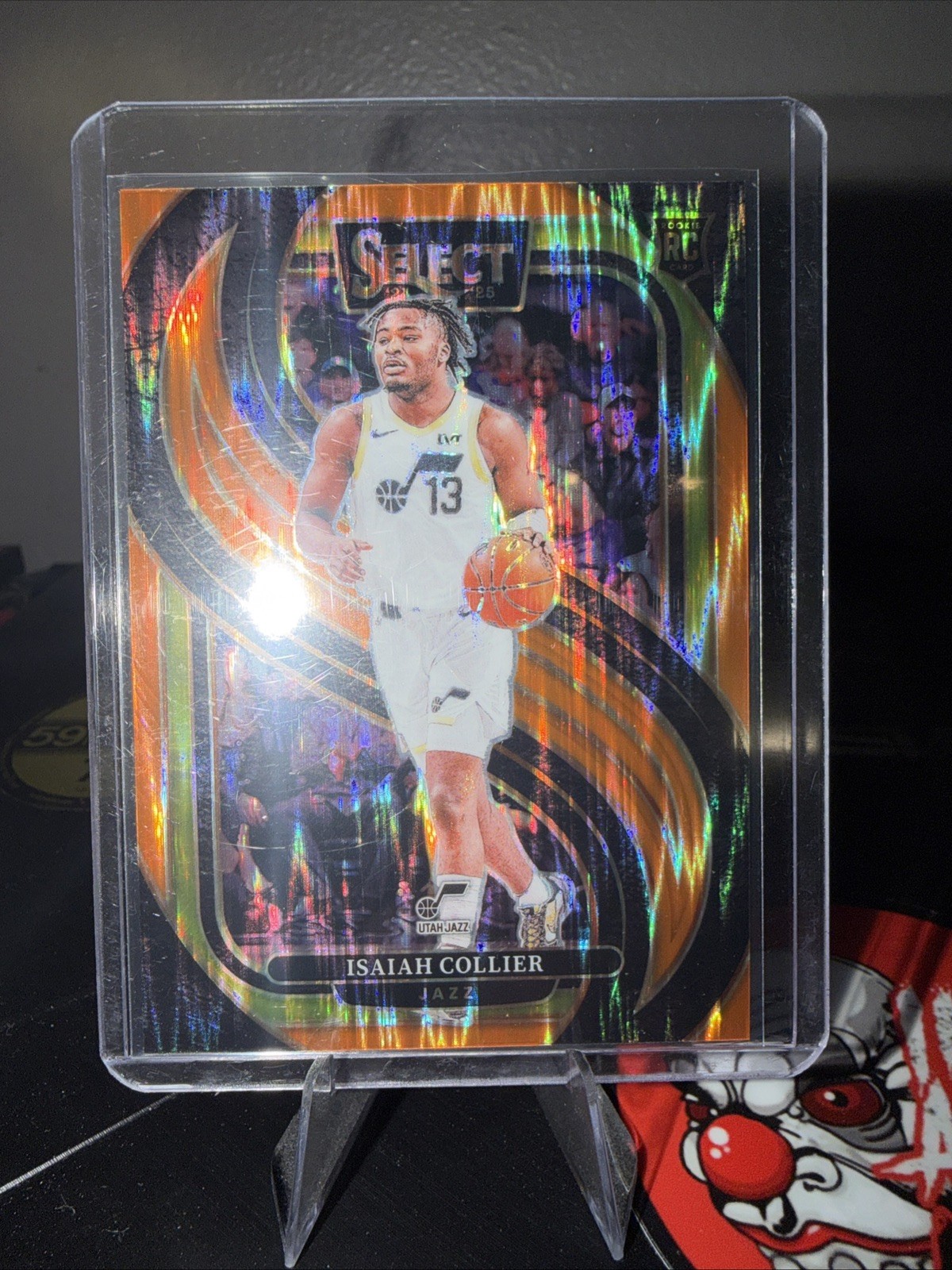 2024-25 Panini Select Premier Level Orange Flash Prizm Isaiah Collier #178 (RC)