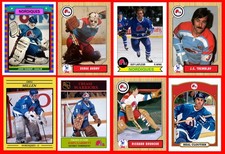 QUEBEC NORDIQUES Hand Made Art Photo Cards 109 Different Inc Goalies U-PICK!