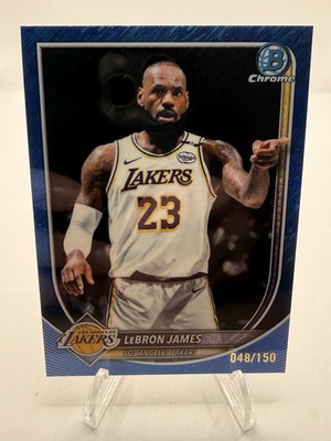 2025-26 Bowman Chrome True Blue Refractor 91/150 LeBron James #BCV-121