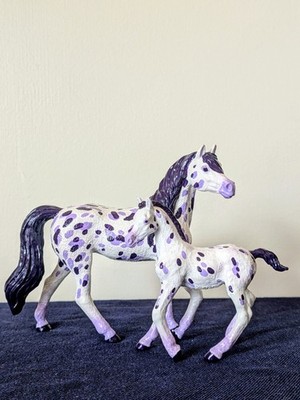 Custom Schleich Arabian Mare And Foal