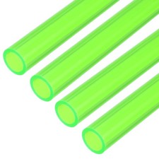 4Pcs Hard Water Cooling Tube, 10mm ID 14mm OD 0.5 Meter Long PETG Hose, Green