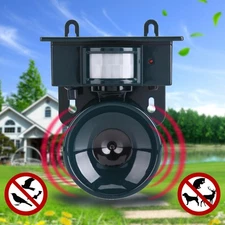 Solar Powered Ultrasonic Pest Bird Crow Animal Repeller Repellent Scarer