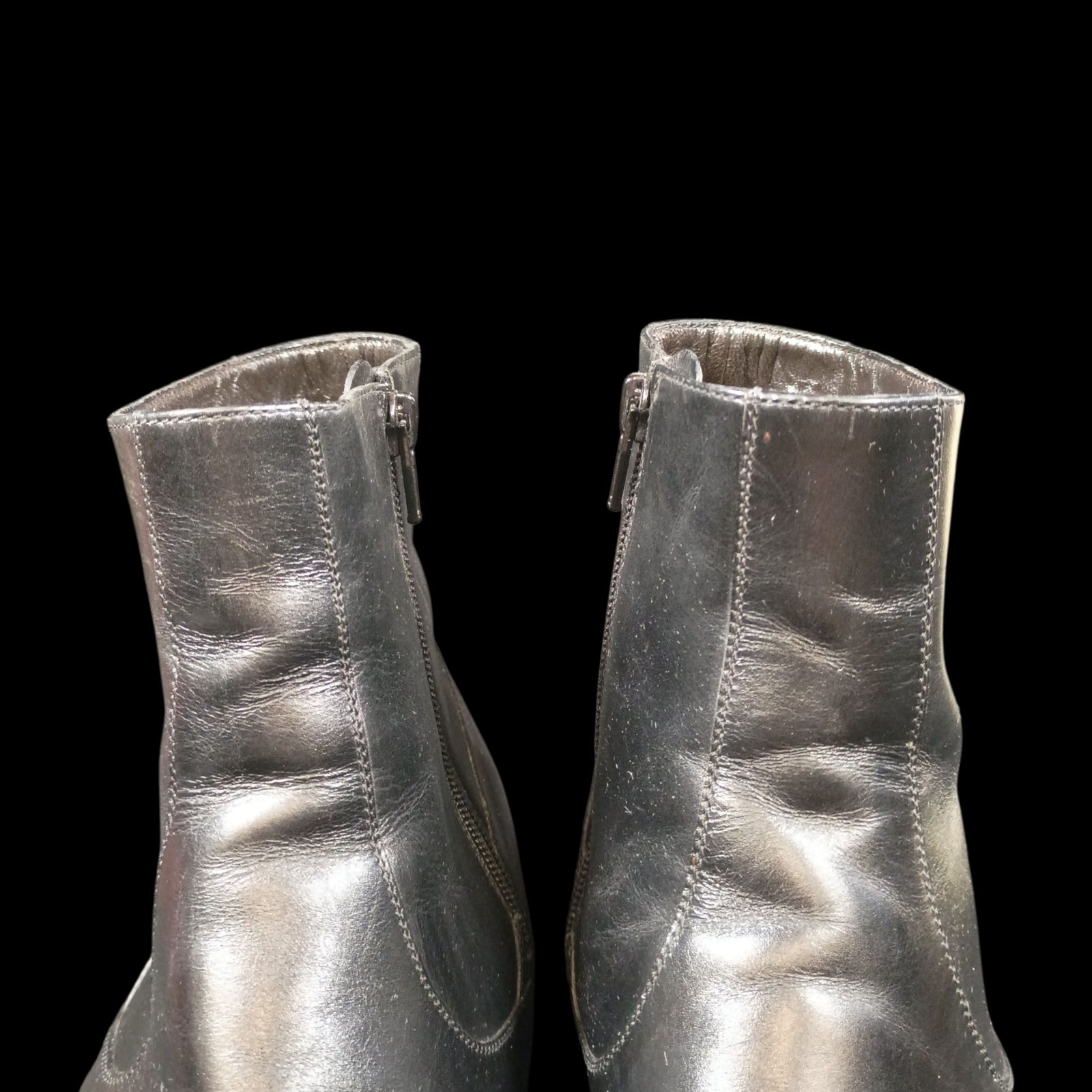 A.testoni Basic Men's Short Zipper Boot - Black L… - image 5