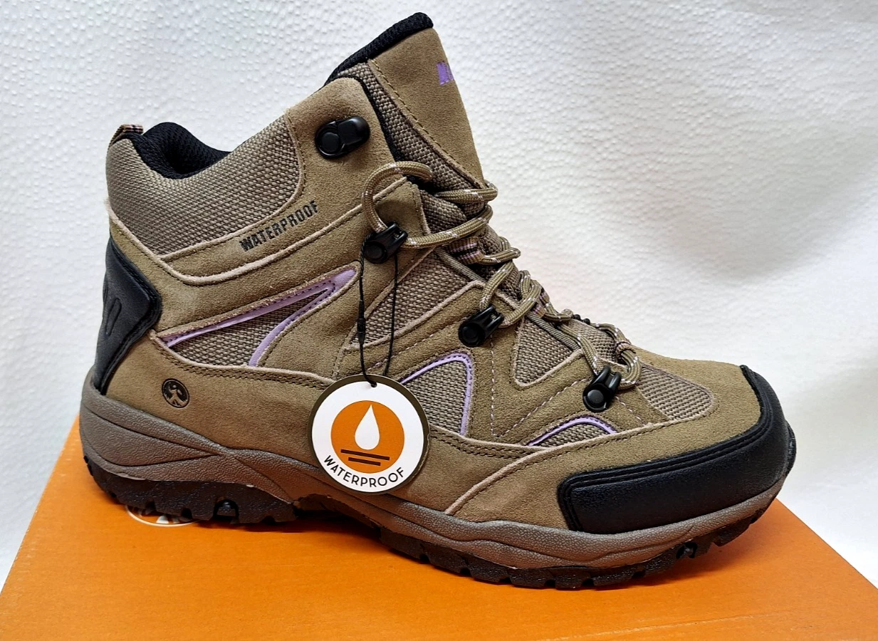 Northside Snohomish Woman's Size 11 Waterproof Hiking Tan/Periwinkle Boots NEW