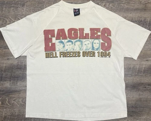 Eagles World Tour Hell Freezes Over Giant XL Ma 1990s vintage concert t-shirt, vintage, size XL, single stitch, B+ condition