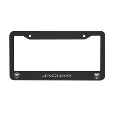 Jaguar 2 Pack Aluminum Waterproof License Plate Frame Black