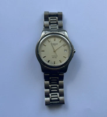 Tissot PR 50 Titanium quartz wristwatch (Ref. P185/285)- not running - Image 1 of 4