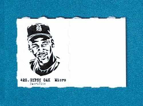 MICHAEL JORDAN Rare GUMBALL MACHINE Baseball Stamp Card WITH TAB INTACT #428