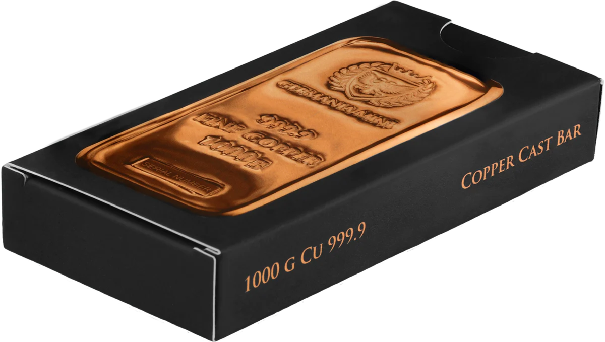 Germania Mint 1 Kilo 999.9 Fine Copper Cast Bar | 1000 Grams | eBay