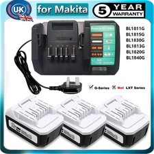 For Makita 18V Battery BL1815G BL1813G BL1811G G-Series HP457D & DC18WA Charger