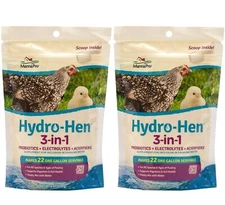 Manna Pro 2 Pack of Hydro-Hen 3-in-1 Water Supplement with Probiotics, Electr...