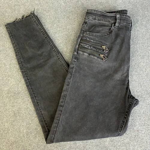 Pantalones de mezclilla elásticos premium ajustados Mo & Co para mujer talla 26 - Imagen 4 de 15