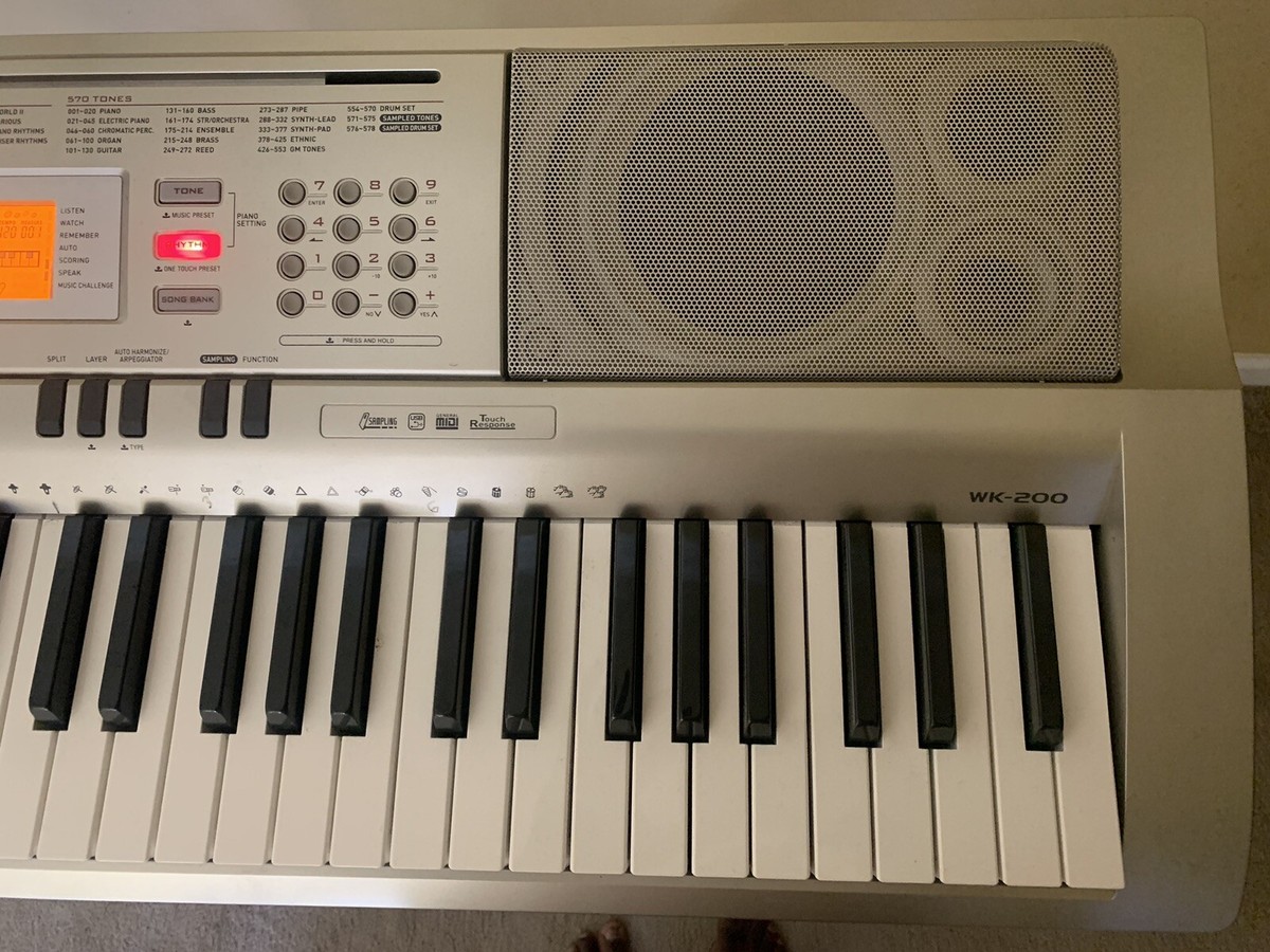 Casio WK-200 76-Key Electronic Keyboard w/Stand | eBay