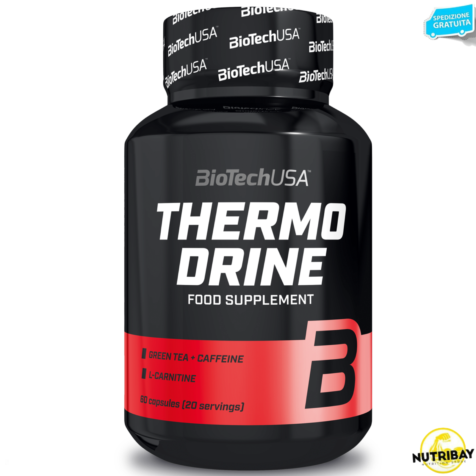 Biotech Thermo Drine 60 cps Termogenico con Carnitina Yerba Mate e Garcinia