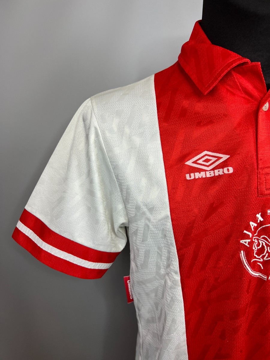 AJAX 1993 1994 HOME SHIRT FOOTBALL SOCCER JERSEY UMBRO MENS SIZE M