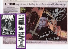 Vintage Freakling Bros. Autograph The Gates Of Hell Cardinal Sin Jeffery Burns