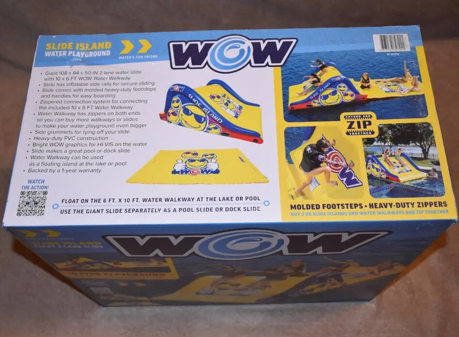 WOW Sports Floating Slide Island and Water Walkway Combo NIB eBay