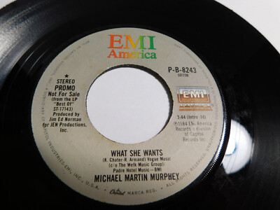 Michael Martin Murphey   What She Wants 7'' Single PROMO  P-B-8243