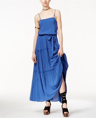 Free People Womens Valerie Blouson Sleeveless Maxi Dress Blue Xs