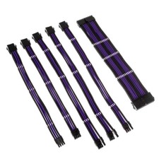 Kit de extensión de cable trenzado Kolink Core Adept - negro azabache/púrpura titanio