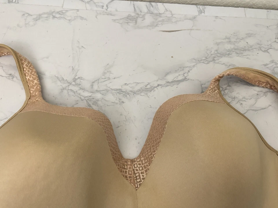 Playtex Shape Bra 40D 4823 Balconette Underwired Full Coverage Padded Tan L - Image 3 of 4