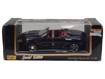 Maisto Special Edition 1:18 Scale Ford Mustang Mach III (3) Diecast Car | Black