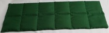 LOT 2 COUSSINS GRAINES DE LIN BIO Fabriqué en FRANCE  Vert Foncé 60cmx20cm