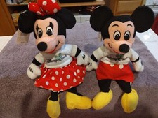 Mickey Minnie Mouse Disney Quest Plush Doll Set w/Original Tags