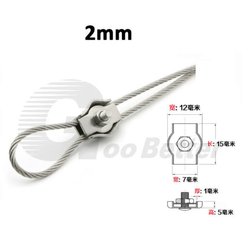 Drahtseilklemme Bügelklemme Simplexklemme Seilklemmen Edelstahl Klemmstopper - Bild 8 von 14
