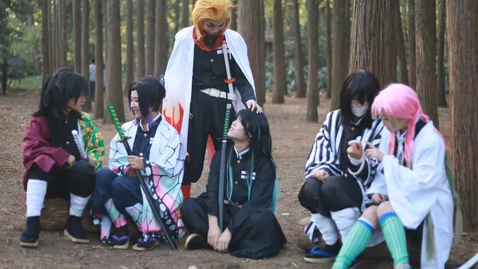 Obanai Iguro 伊黒小芭内 style Cosplay Costume Full KIDS/Adults demon slayer kimetsu - Image 2 of 4