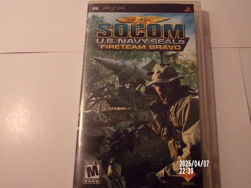 SOCOM U.S Navy Seals FireTeam Bravo 2 Sony PSP - Case Only NO GAME - Authentic