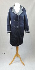 Gianni Feraud Soft Double Breasted Coat Navy / Grey 12 Uk Rrp £300 Cr012 Aa 10
