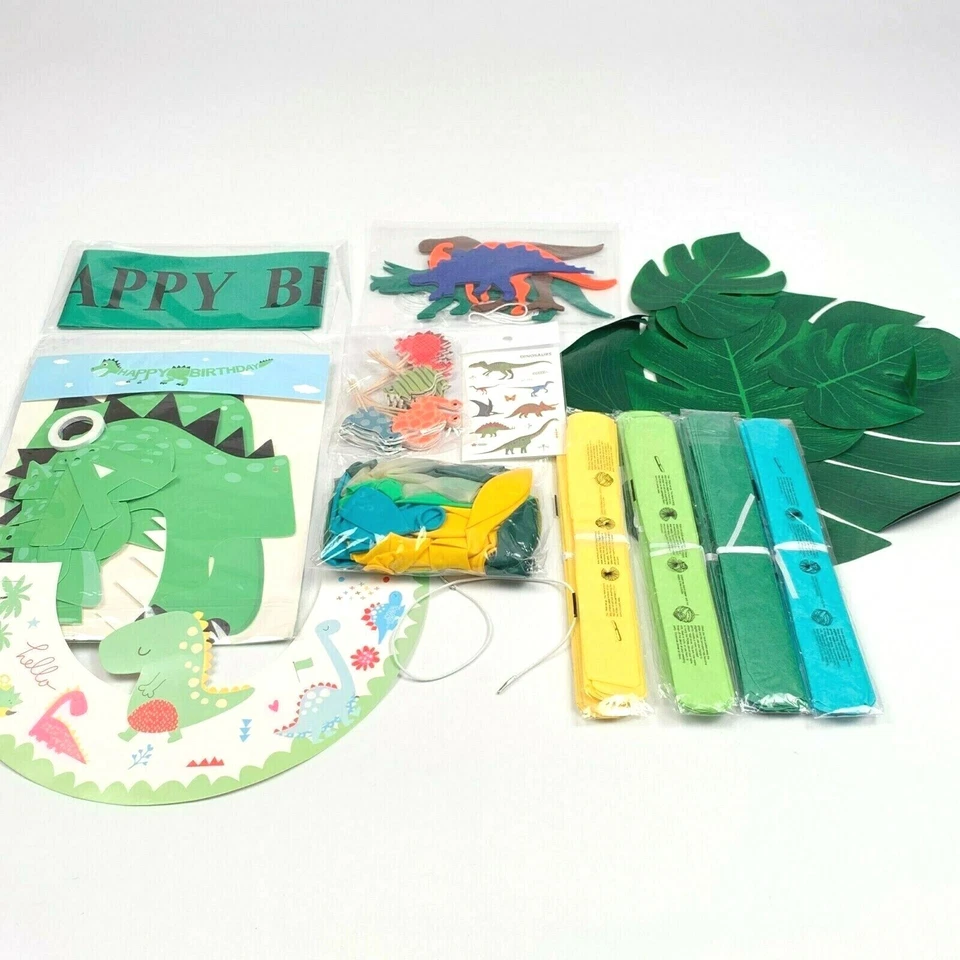 Kit de decoração de festa tema dinossauro festa infantil aniversário suprimentos 73 peças - Imagem 3 de 4