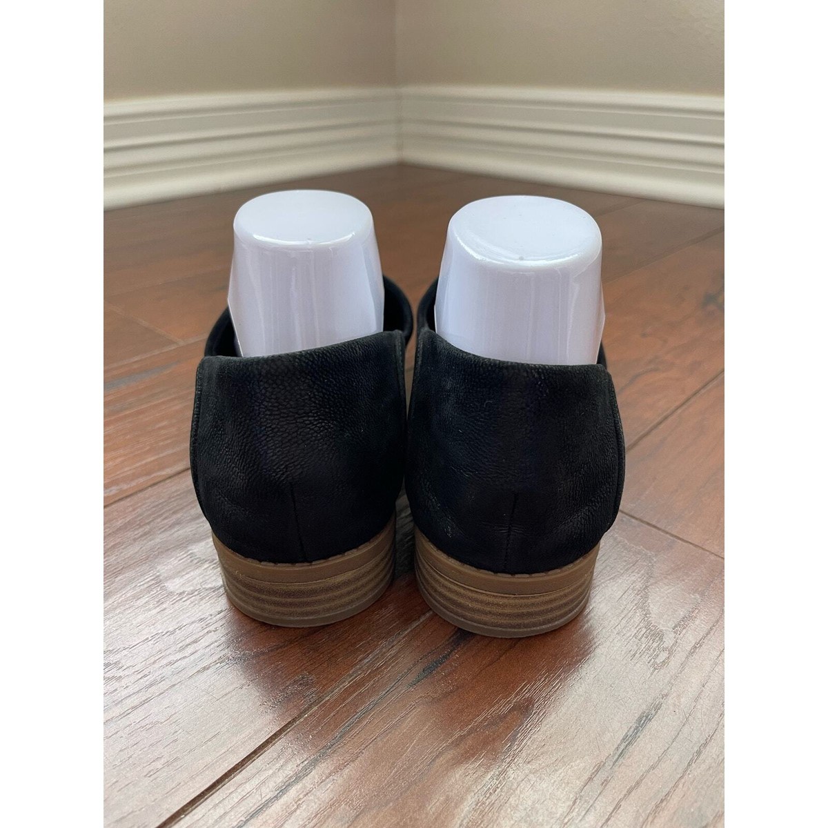 Clarks Pure Belle Black Leather Slip On Loafer Comfort Shoe 