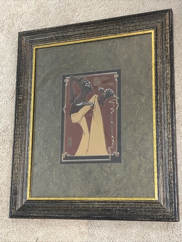 24x20 THE MC by JUSTIN BUA - MASTER OF CEREMONIES RAP HIP HOP Framed - 第 1/2 張圖片