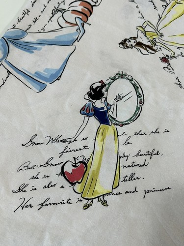 Princess Cinderella Bell Snow White Disney Cotton Fabric Over One Yard - Picture 4 of 6
