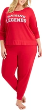 FAMILY PAJAMAS Women's Raising Legends Pajama Set Plus Size 2X PJs Red