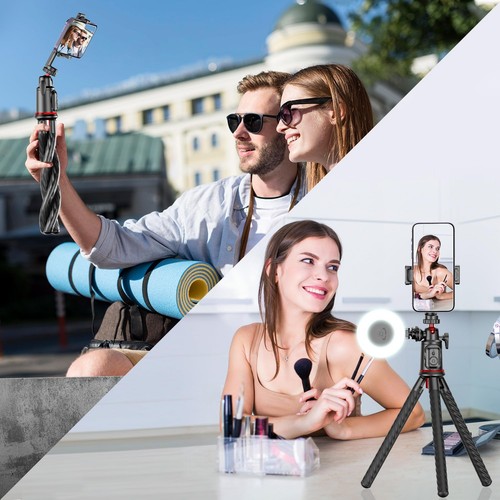 Tripod for iPhone, Flexible Camera Tripod Extendable Cell Phone Tripod Stand ... - Picture 9 of 10