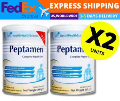 Nestle Peptamen 400g | Complete Peptide Diet Vanilla Flavour ( X 2 ) FAST SHIP