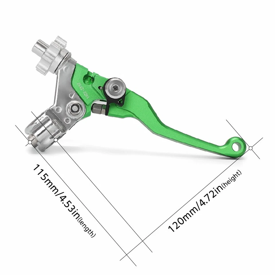 Palanca de embrague de manillar de aluminio de 7/8" para KAWASAKI KX65 KX80 KX125 KX250F/450F Foto 3 de 4