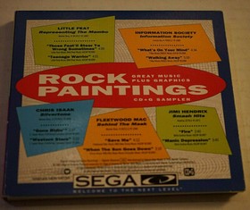 Rock Paintings / Hot Hits Music Sampler Sega CD 2 Discs + Case Near Mint 1992
