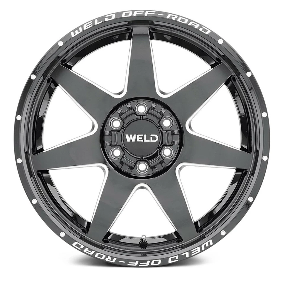 焊接越野修复 W109 车轮 20x10 (-18,5x139.7,110.2) 黑色单轮圈 — 第 3/4 张图片