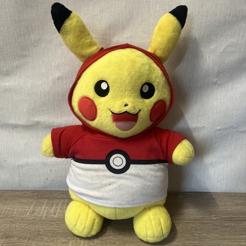Build A Bear Pokémon Pikachu Large 17 inch Soft Plush Toy With Outfit Hoodie