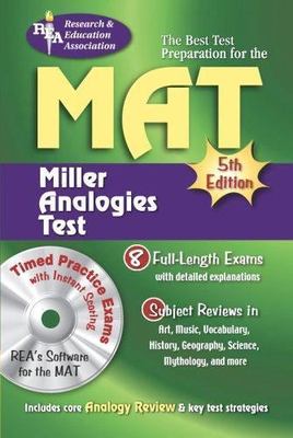 MAT (REA) -- The Best Test Preparation for the Miller Analogy Test: 5th...