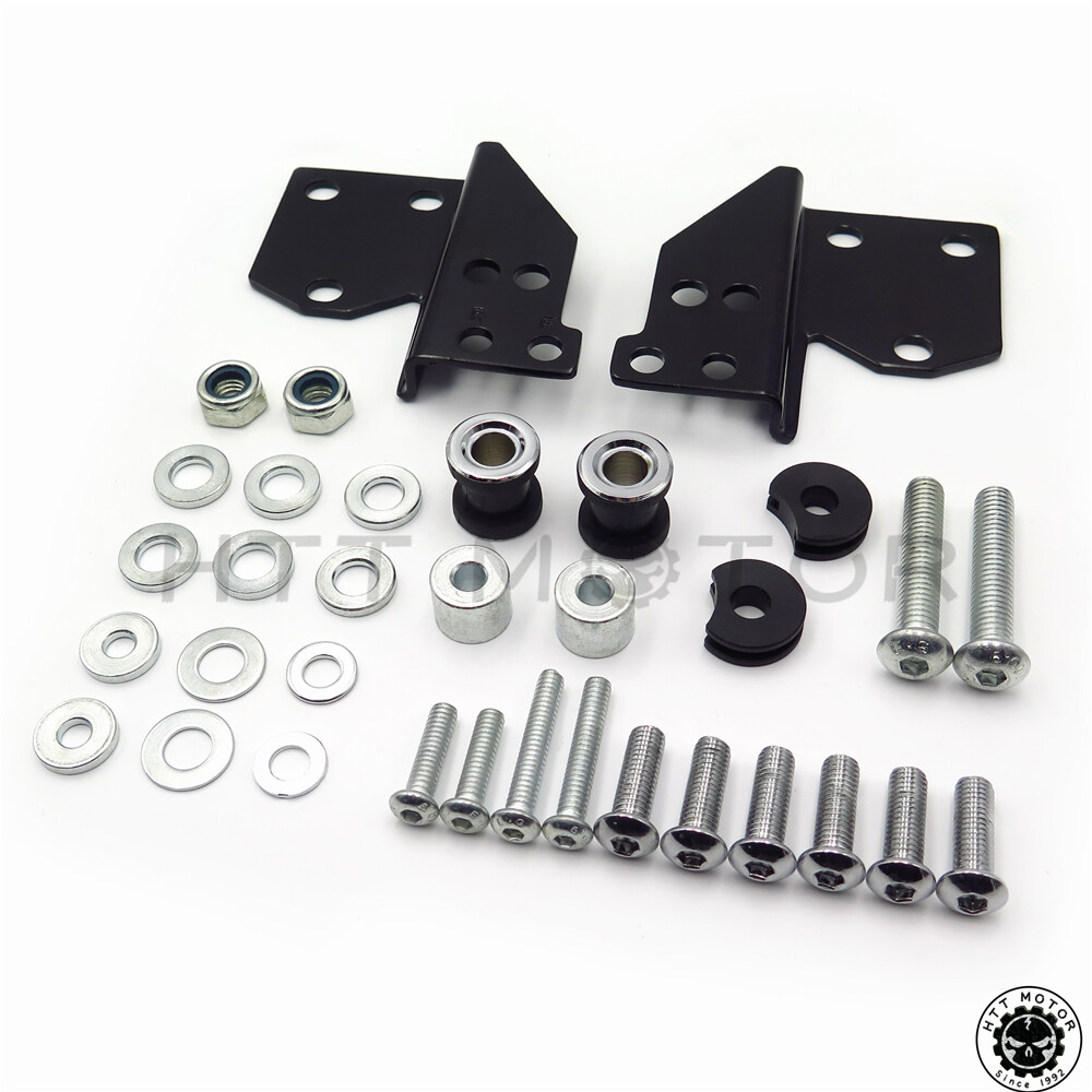 Black Detachable Sissy Bar Front Docking Kit For Harley Touring Models (1997-2008) 3 thumbnail image