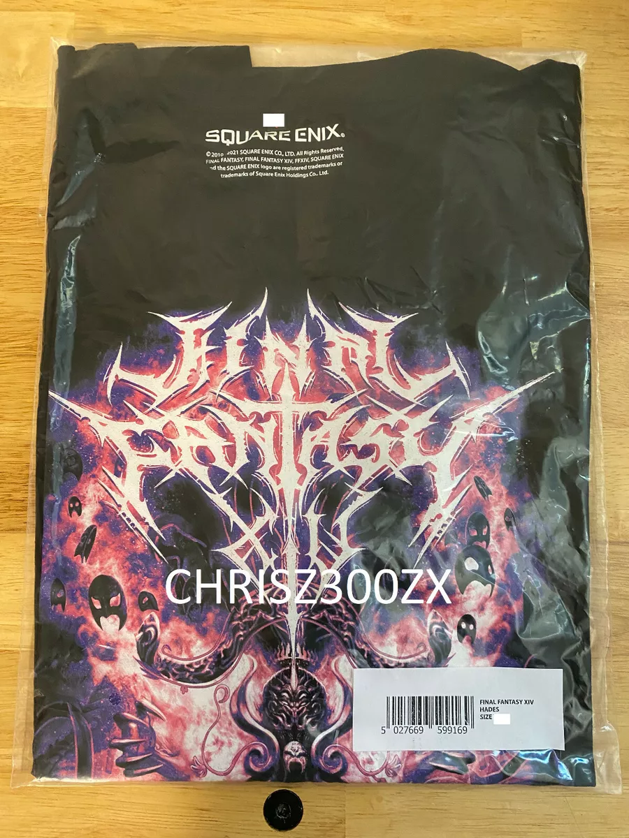 Final Fantasy XIV Hades T-Shirt 100% Cotton Unisex Black S M L XL 2 Square Enix