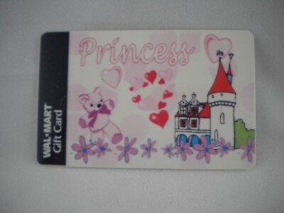 rare gift cards Walmart Rare Collectible Gift Card - No value - Princess, Castle, Hearts
