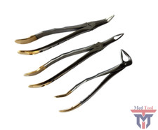 Set of 3 Root Tip Extracting Extraction Forceps Dental Instruments
