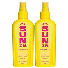 Sun In Hair Lightener Spray, Shine Enhancing, Lemon, 4.7 oz (2 Pack)
