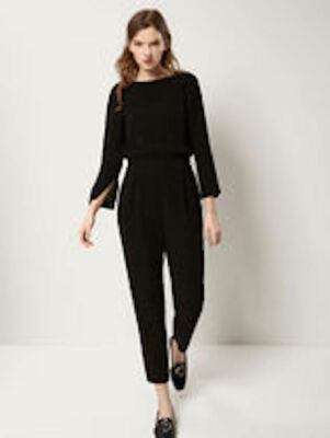 massimo dutti black jumpsuit